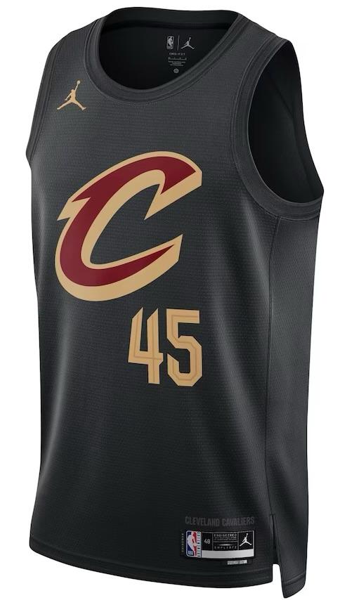 Cleveland Cavaliers Donovan Mitchell Black Jersey - Statement Edition