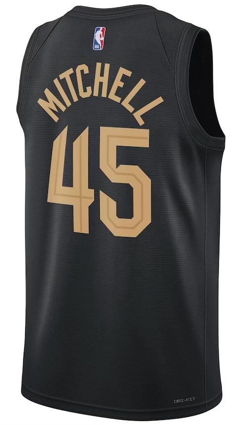 Cleveland Cavaliers Donovan Mitchell Black Jersey - Statement Edition