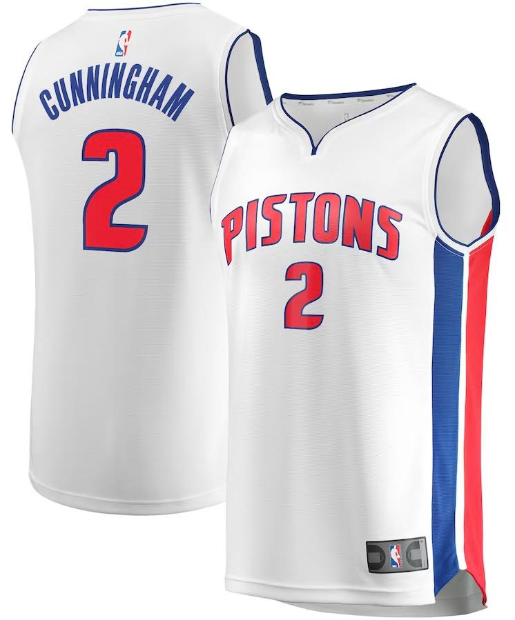 Detroit Pistons Cade Cunningham White  Jersey - Association Edition