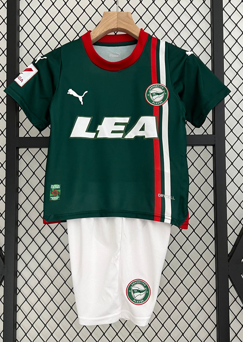 Camiseta y Pantalones para niños Deportivo Alavés Segunda Equipacion 23/24