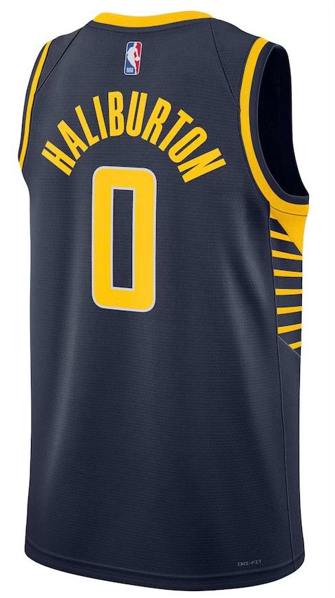 Indiana Pacers Tyrese Haliburton Navy Jersey - Icon Edition