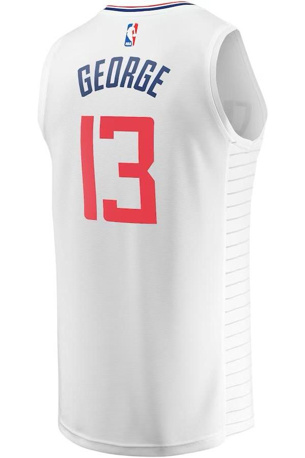 LA Clippers Paul George White Jersey - Association Edition