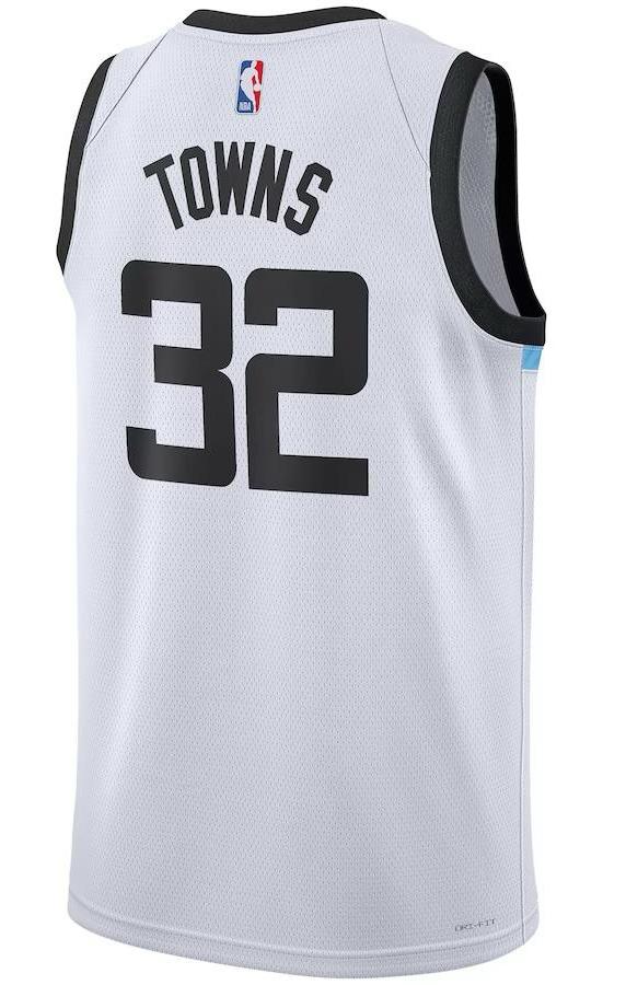 Minnesota Timberwolves Karl-Anthony Towns White 2022/23 Jersey - City Edition