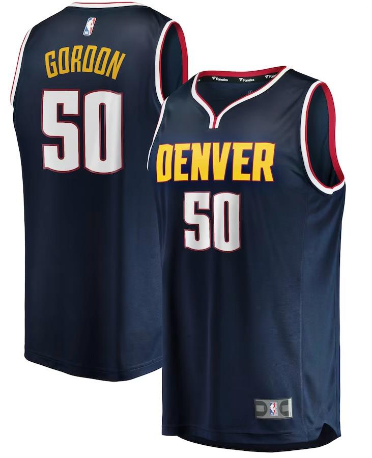 Denver Nuggets Aaron Gordon Navy Jersey - Icon Edition