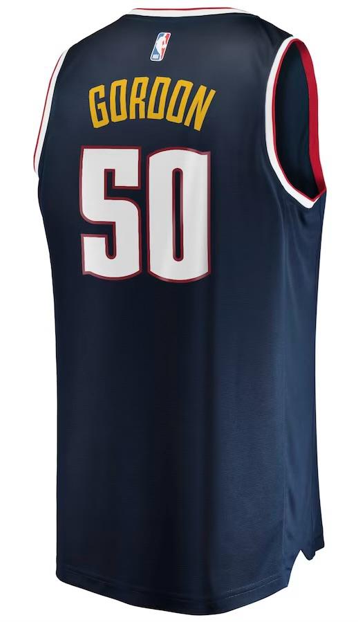 Denver Nuggets Aaron Gordon Navy Jersey - Icon Edition