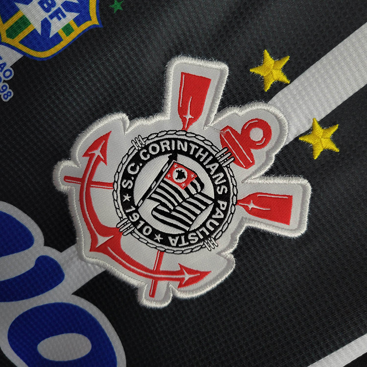 Camiseta Corinthians Retro 1999 - Negro