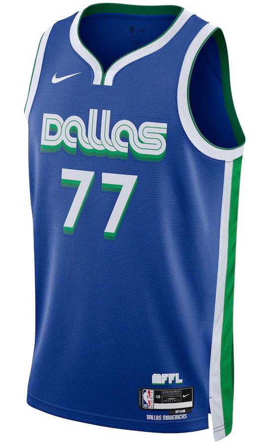 Dallas Mavericks Luka Doncic Blue 2022/23 Jersey - City Edition