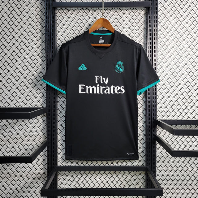 Camiseta Retro Real Madrid 2017/18 - Negro