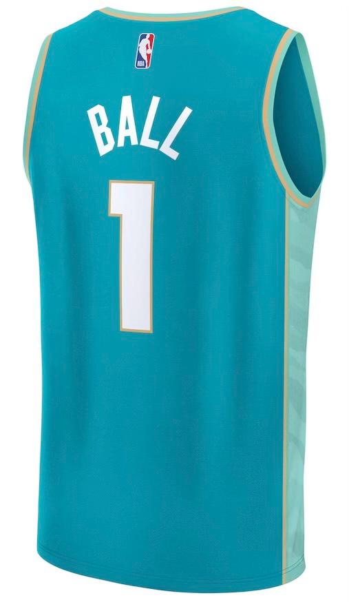 Charlotte Hornets LaMelo Ball Teal 2023/24 Jersey - City Edition