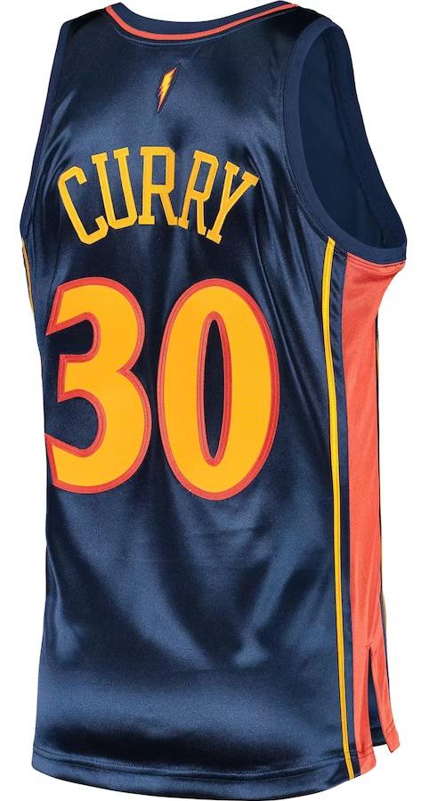 Golden State Warriors Stephen Curry  Navy 2009/10 Hardwood Classics Jersey