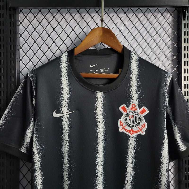 Camiseta Corinthians Retro 2021/22 - Negro