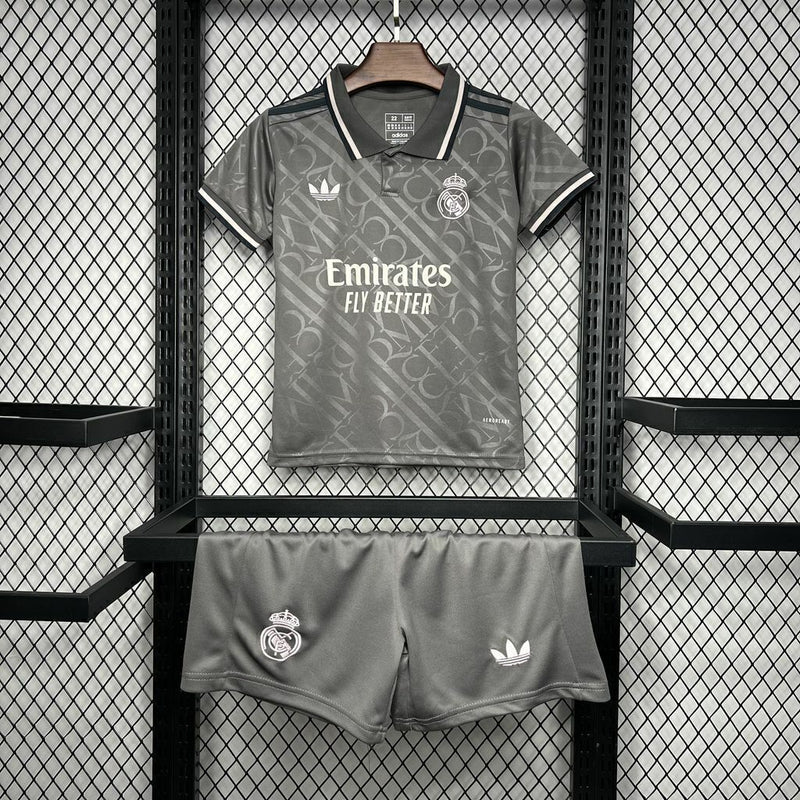 Camiseta y Pantalones para niños Real Madrid 24/25 Tercera Equipacion