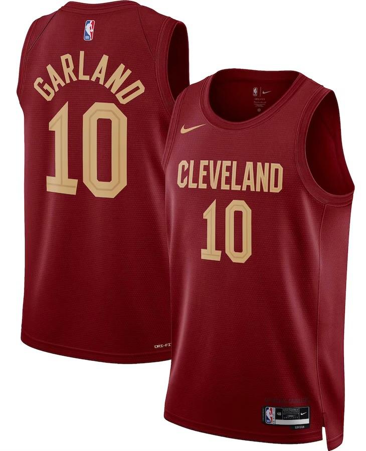 Cleveland Cavaliers Darius Garland Wine Jersey - Icon Edition