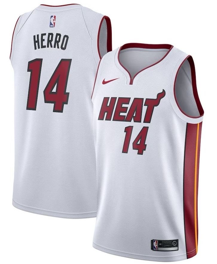 Miami Heat Tyler Herro White Jersey - Association Swingman