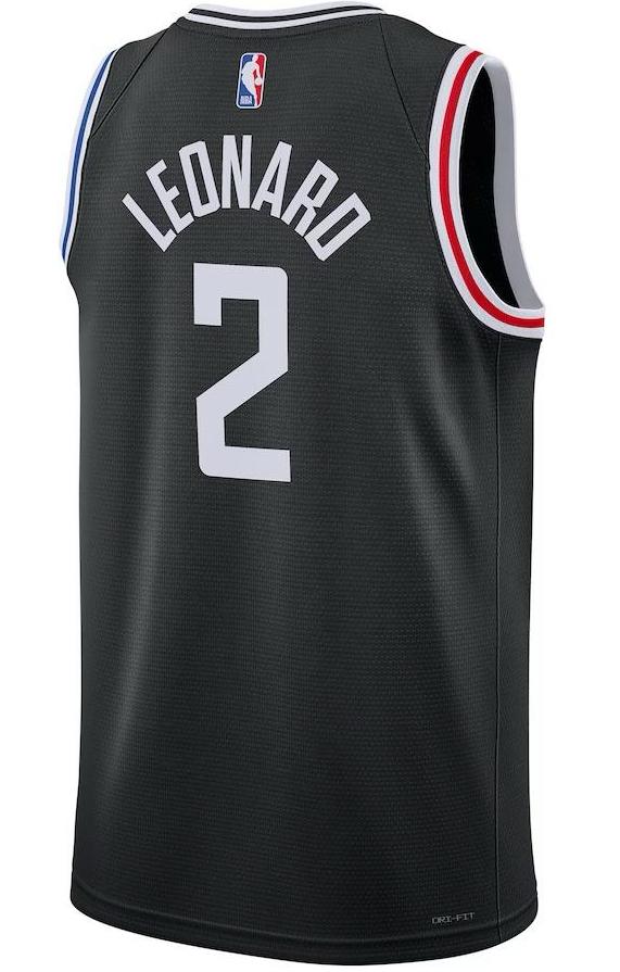 LA Clippers Kawhi Leonard Black 2022/23 Jersey - City Edition