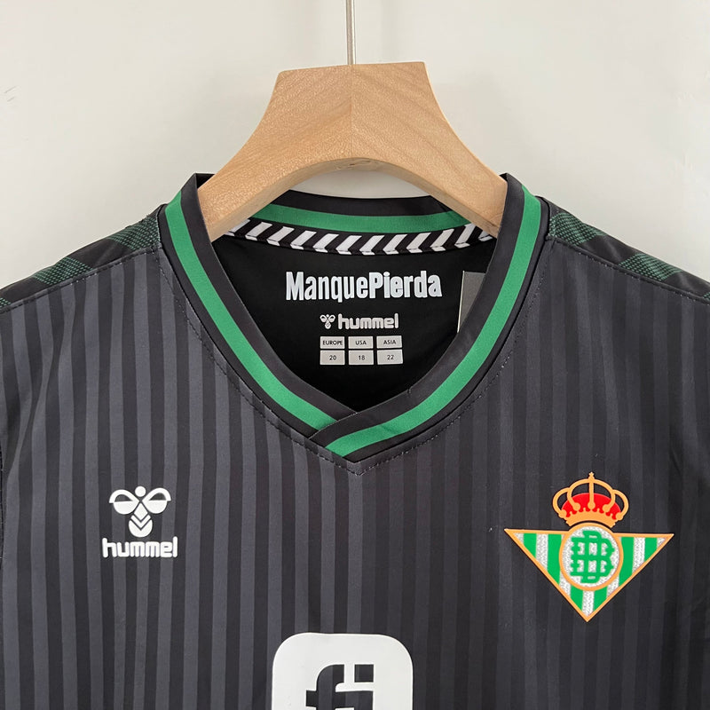 Camiseta y Pantalones para niños Real Betis Tercera Equipacion 23/24