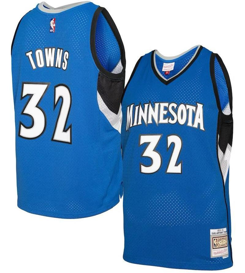 Minnesota Timberwolves Karl-Anthony Towns Blue 2015/16 Jersey