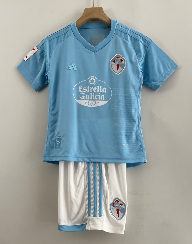 Camiseta y Pantalones para niños RC Celta Primera Equipacion 23/24