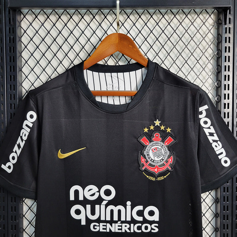 Camiseta Corinthians Retro 2010 - Negro