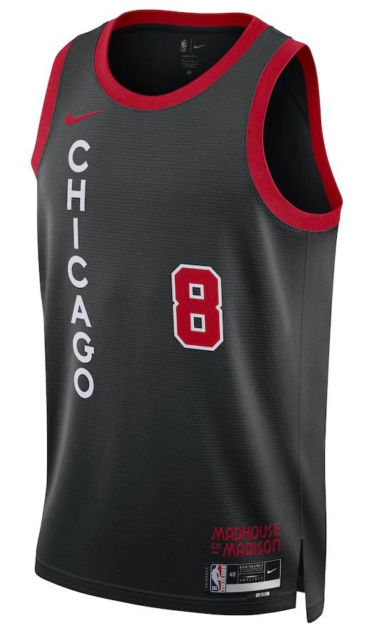 Chicago Bulls Zach LaVine Black 2023/24 Jersey - City Edition