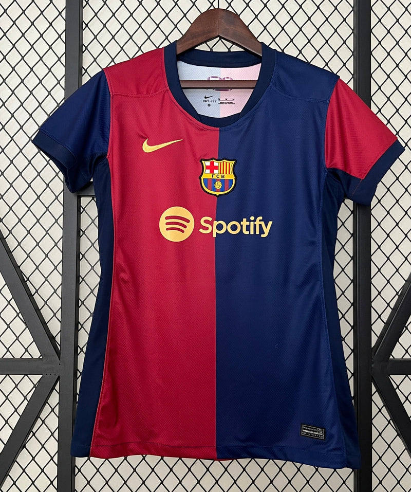 Camiseta Femenina Barcelona Primera Equipacion 23/24 S/N - Hincha - Rojo/Azul