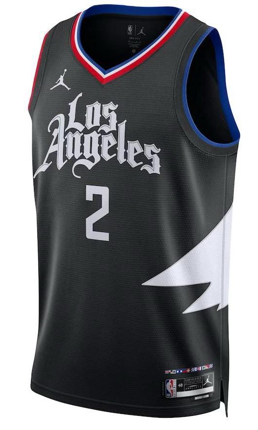 LA Clippers Kawhi Leonard Black Jersey - Statement Edition