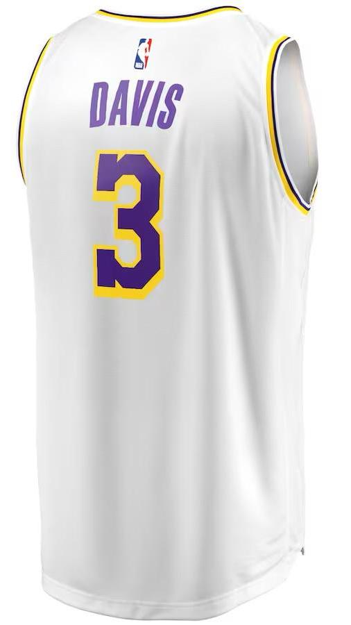 Los Angeles Lakers Anthony Davis White Jersey - Association Edition