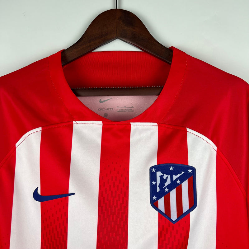 Camiseta Manga Larga Atletico de Madrid Primera Equipacion 23/24