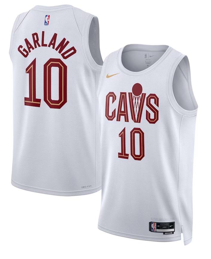 Cleveland Cavaliers Darius Garland White Jersey - Association Edition