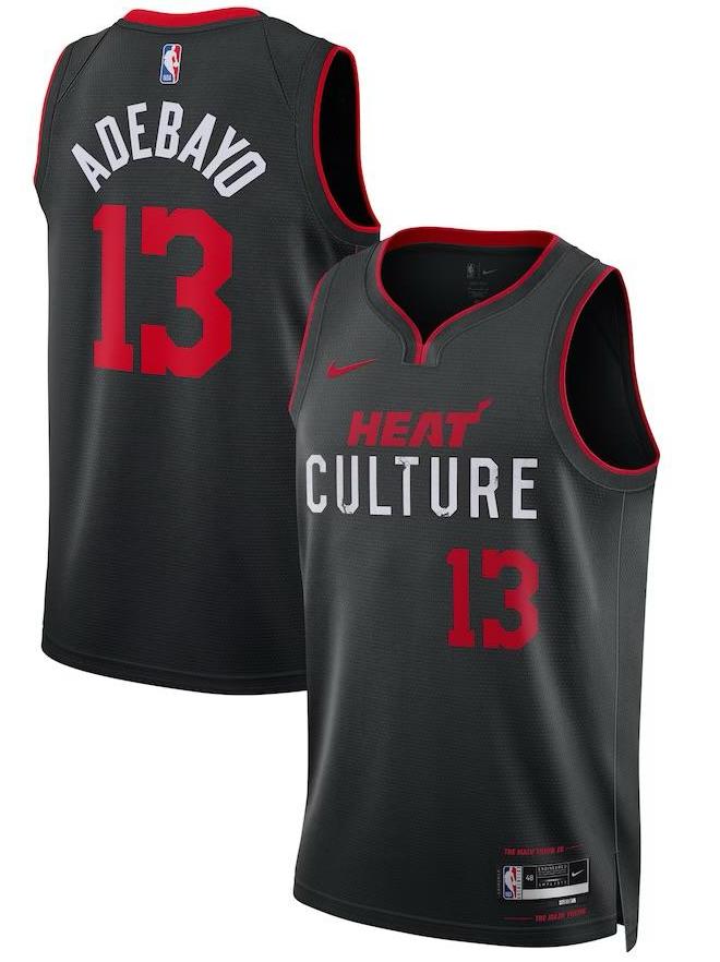 Miami Heat Bam Adebayo Black 2023/24 Jersey - City Edition