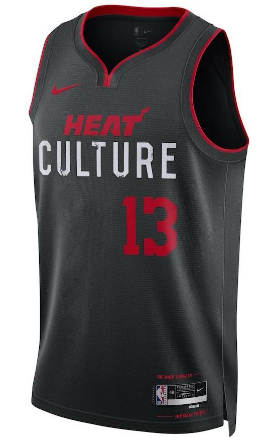 Miami Heat Bam Adebayo Black 2023/24 Jersey - City Edition