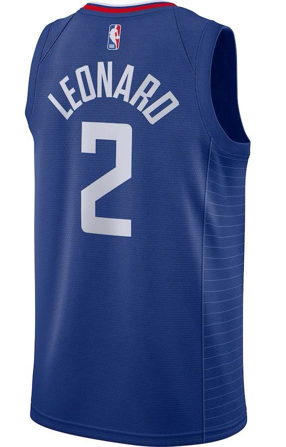 LA Clippers Kawhi Leonard Royal Jersey - Icon Edition