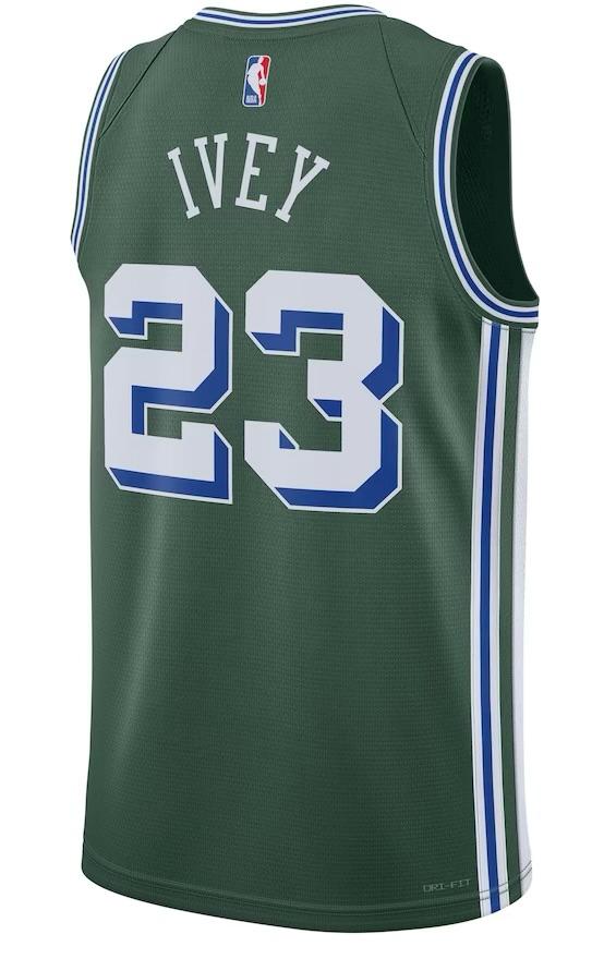 Detroit Pistons Jaden Ivey Green 2022/23 Jersey - City Edition