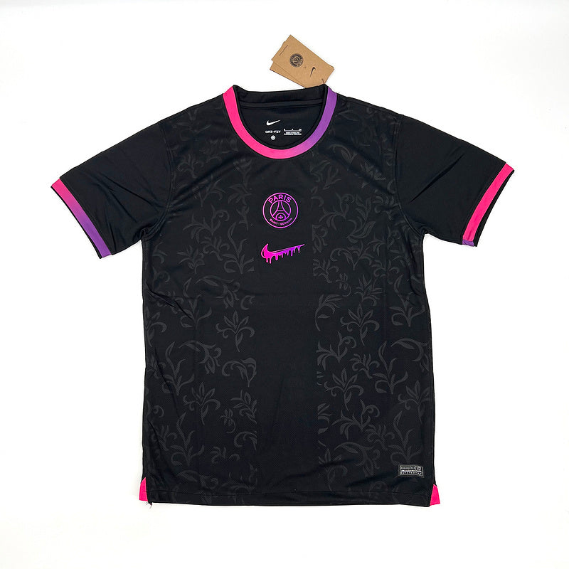 Camisa do  PSG Edición Especial  24/25 Negro e Rosa