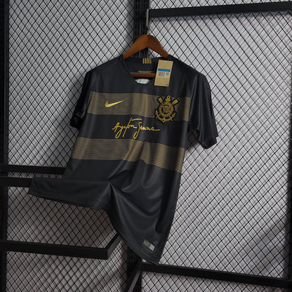 Camiseta Corinthians Retro Ayrton Senna 2018/19 - Negro/Dourado
