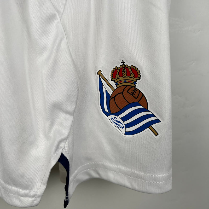 Camiseta y Pantalones para niños Real Sociedad Primera Equipacion 23/24