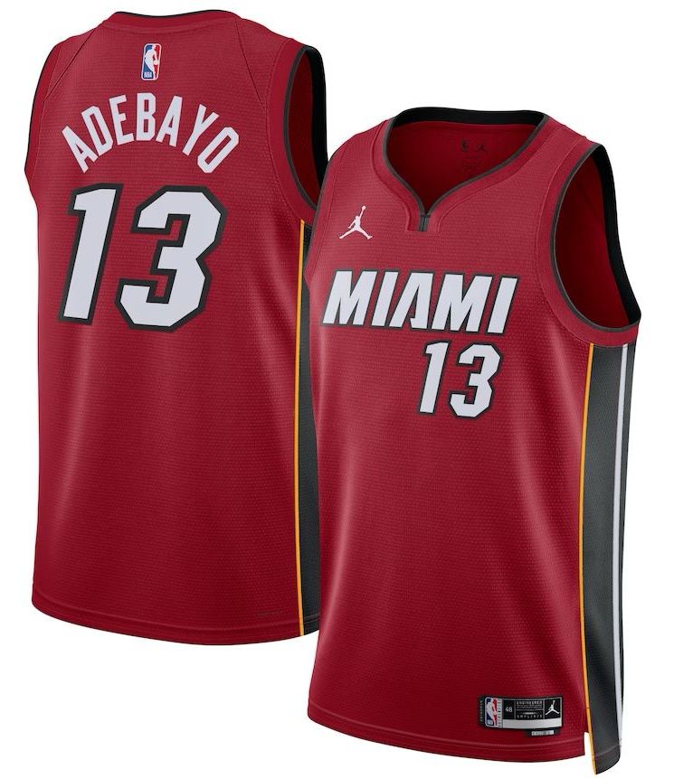 Miami Heat Bam Adebayo Red Jersey - Statement Edition