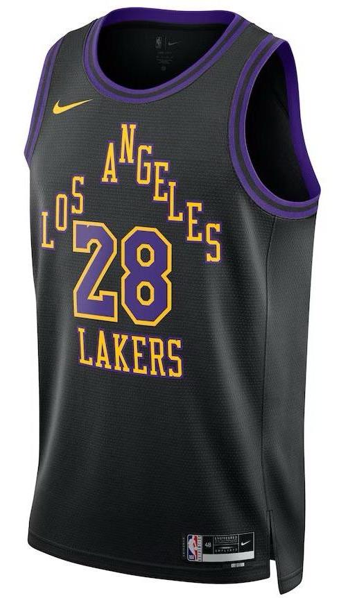 Los Angeles Lakers Rui Hachimura Black 2023/24 Jersey - City Edition