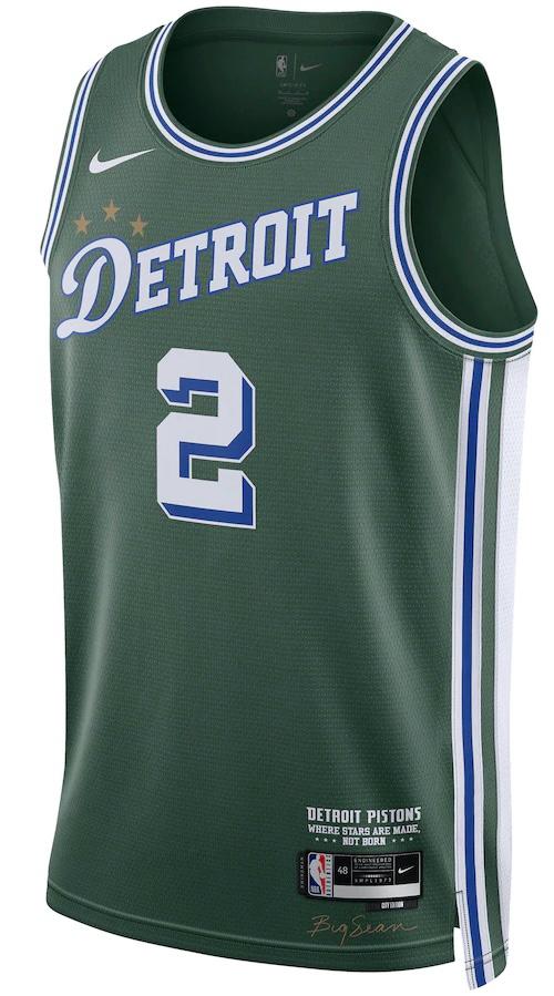 Detroit Pistons Cade Cunningham Green 2022/23 Jersey - City Edition