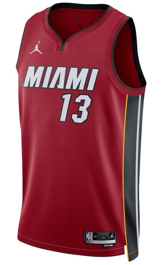 Miami Heat Bam Adebayo Red Jersey - Statement Edition