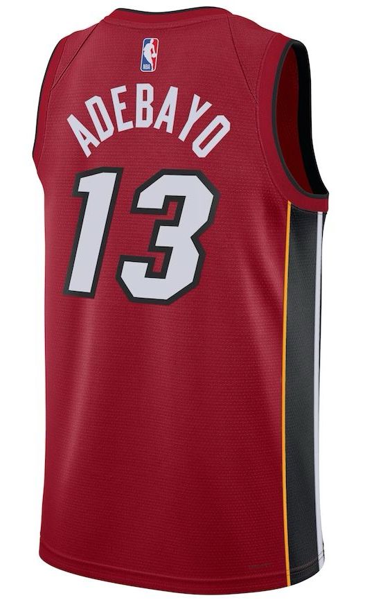 Miami Heat Bam Adebayo Red Jersey - Statement Edition