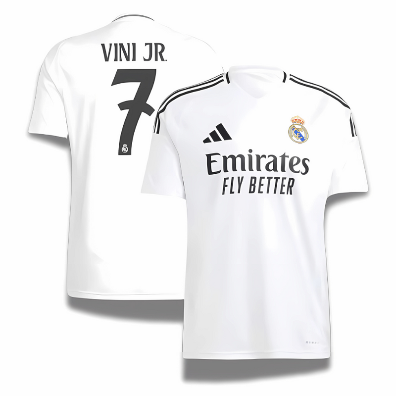 Camiseta Real Madrid Primeira Equipacion 24/25 - Con Patch UCL 15 - Jugador