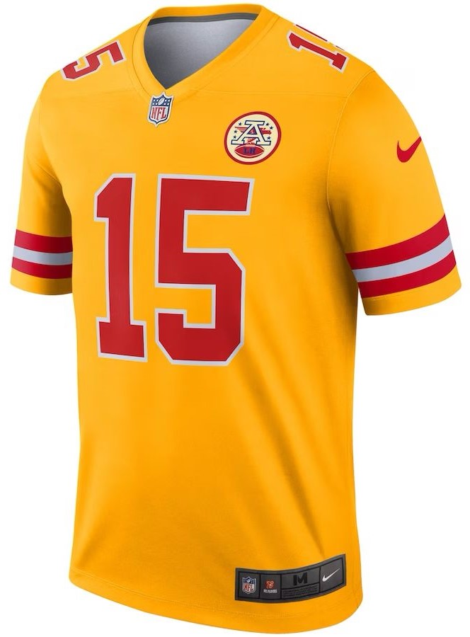 Kansas City Chiefs Patrick Mahomes - Yellow Jersey