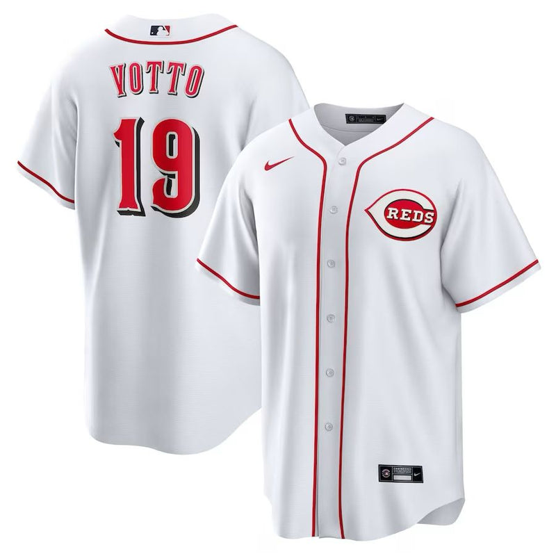 Cincinnati Reds Joey Votto – White Jersey