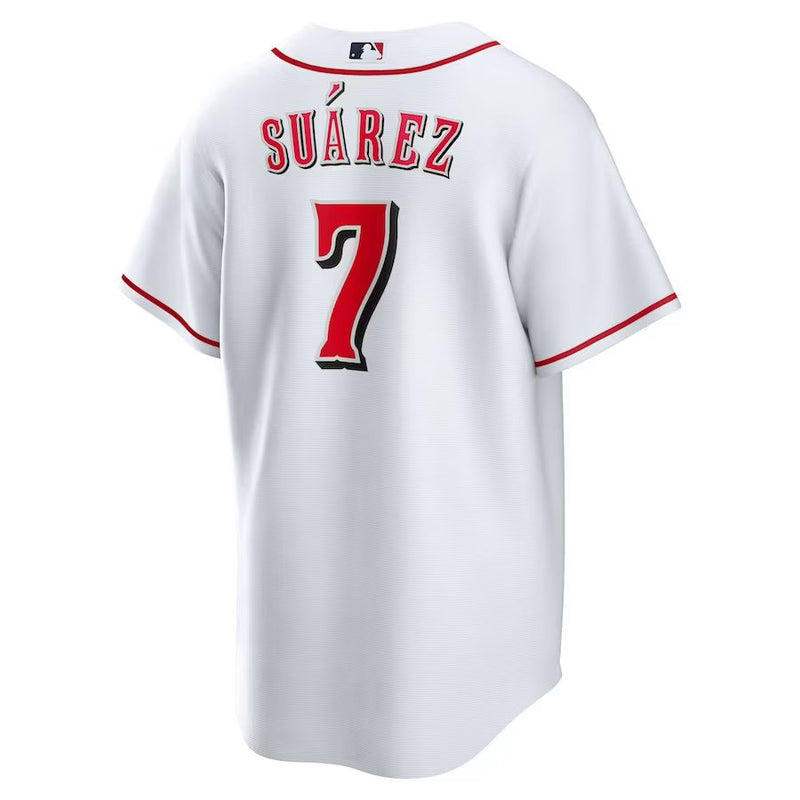 Cincinnati Reds Eugenio Suarez – White Jersey