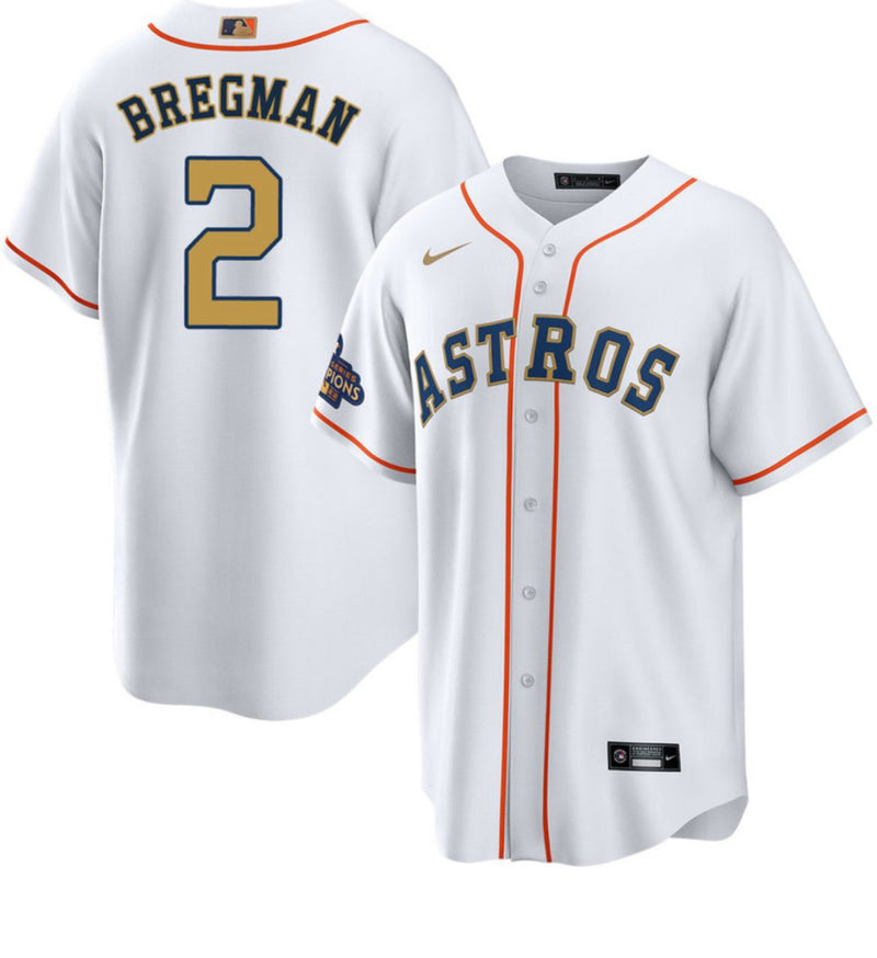 Houston Astros Alex Bregman – Gold Collection Jersey