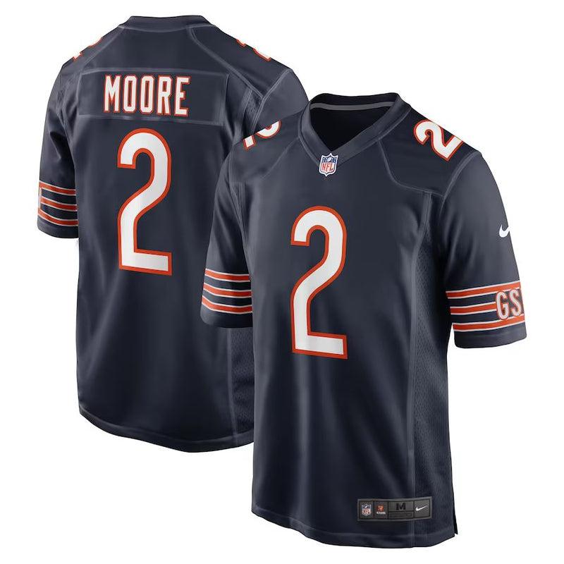 Chicago Bears DJ Moore – Navy Jersey