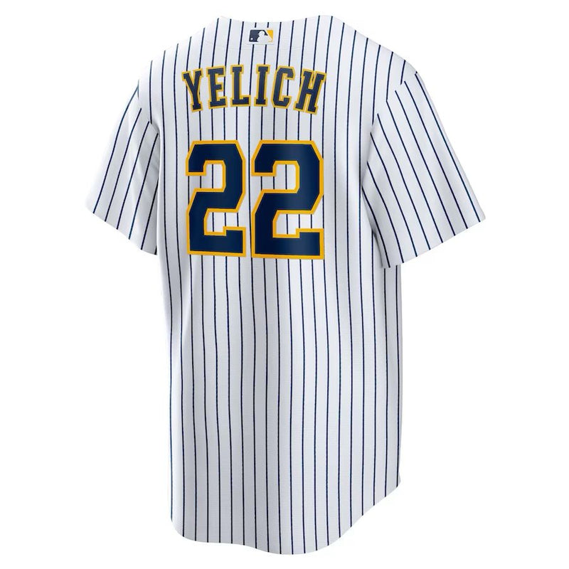 Milwaukee Brewers Christian Yelich – White Jersey