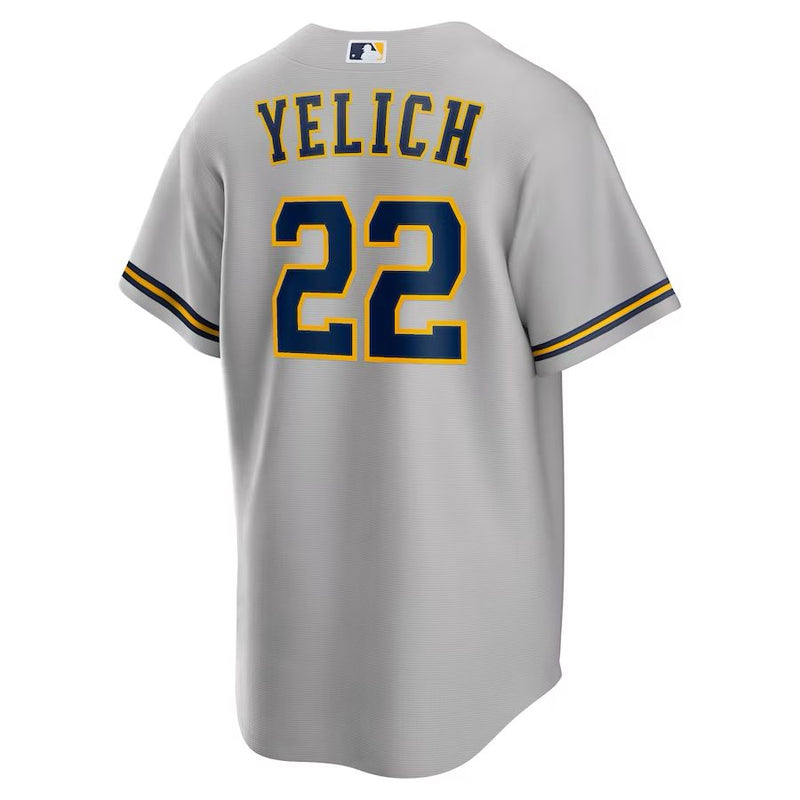 Milwaukee Brewers Christian Yelich – Gray Jersey