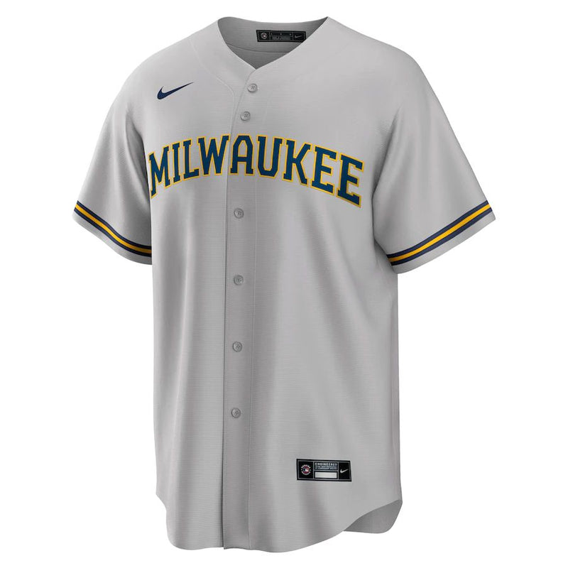 Milwaukee Brewers Christian Yelich – Gray Jersey